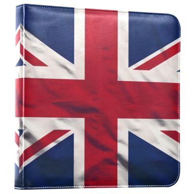 WELLDAY British Flag Photo Album Self Adhesive 3x5 4x6 5x7 6x8 DIY Scrapbook 3 Ring Scrapbooking Album 20 Blank Pages Magnetic Album