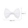 MECCANIXITY 80pcs White Bow Ties 1.5"x1" Mini Bowknot for Crafting Little Satin Bows Bulk view 2