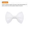 MECCANIXITY 80pcs White Bow Ties 1.5"x1" Mini Bowknot for Crafting Little Satin Bows Bulk view 4