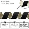 VATIN Black Velvet Wired Ribbon 2.5" Metallic Black Gold Velvet Christmas Ribbon for Floral Arrangements Wrapping Gifts Stylish Decor Creation -Continuous 5 Yards view 2