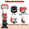 Heat Press Cap Hat Sublimation Machine, Automatic Hat Heat Press Machine, with 3pcs Interchangeable Platens, LCD Timer and Temperature Control, for Hat Printing view 3
