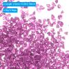 PATIKIL 200g Crushed Glass Glitters, 2-4 mm Colorful Irregular Glass Chips Chunky Glass Glitters Stones for Nail Art DIY Craft Jewelry, Dark Pink view 2