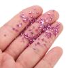 PATIKIL 200g Crushed Glass Glitters, 2-4 mm Colorful Irregular Glass Chips Chunky Glass Glitters Stones for Nail Art DIY Craft Jewelry, Dark Pink view 4