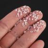 PATIKIL 200g Crushed Glass Glitters, 2-4 mm Colorful Irregular Glass Chips Chunky Glass Glitters Stones for Nail Art DIY Craft Jewelry, White view 4