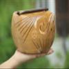 Wooden A-F Luxury Handicraft Yarn Bowl Storage Bowl Holder Knitting Crochet Handmade Crochet Bowl Yarn Storage Solution Knitting Room Essentials Unique Design, NATURAL view 1