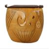 Wooden A-F Luxury Handicraft Yarn Bowl Storage Bowl Holder Knitting Crochet Handmade Crochet Bowl Yarn Storage Solution Knitting Room Essentials Unique Design, NATURAL view 3