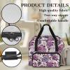 CREAMIC Purple Rose Sewing Machine Case Sewing Machine Carrying Case,Sewing Machine Bag for Most Standard Size Sewing MachineSewing Accessory Organizer Bag Universal Travel Tote Bag with Strap, CZB80 view 4