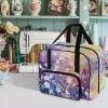 CREAMIC Sewing Machine Carrying Case Daisy Print Sewing Machine Case Sewing Machine Cover Sewing Machine Travel Case for Most Standard Sewing Machines Sewing Machine Bag with Multiple Compartments view 2