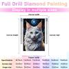 Directo 5D DIY Cosmic Stars Diamond Painting Kits,Embroidery Turkish Angora Cat Round Full Drill Diamond Art Kits,Turkish Angora Cat Crystal Gem Arts Painting Craft Home Wall Decor 8x12inch view 4