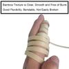 Czsycdsf 50 Pcs 1.85 Meters Bamboo Strips for Weaving, 4.2mm Wide Smooth Flat Webbing Basket Weaving Strips Weaving Materials for Chair Making Webbing Basket Wicker Weaving DIY Craft Rattan Cane view 3