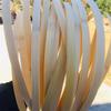 Czsycdsf 50 Pcs 1.85 Meters Bamboo Strips for Weaving, 4.2mm Wide Smooth Flat Webbing Basket Weaving Strips Weaving Materials for Chair Making Webbing Basket Wicker Weaving DIY Craft Rattan Cane view 4