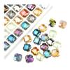 Ximimark 60pcs 12mm Colorful Transparent Lucky Four-Leaf Clover Shape Glass Loose Beads for DIY Necklace Bracelet Earring Accessories Jewelry Making Accessories view 1