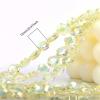Ximimark 60pcs 12mm Colorful Transparent Lucky Four-Leaf Clover Shape Glass Loose Beads for DIY Necklace Bracelet Earring Accessories Jewelry Making Accessories view 2