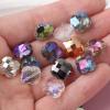 Ximimark 60pcs 12mm Colorful Transparent Lucky Four-Leaf Clover Shape Glass Loose Beads for DIY Necklace Bracelet Earring Accessories Jewelry Making Accessories view 3