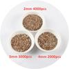 10g 2mm 3mm 4mm Flat Round Loose Sequins Suitable for Sewing Wedding Decoration Craft Scrapbook DIY Accessories(50 L-Green,3mm 3000pcs) view 3
