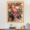 Magxvouy Cross Stitch Kits Stamped Full Range of Embroidery Kits,Cross Stitch Patterns Needlework Kits for Beginners 11CT Printed Kits&Girl Flowers 16x20 inch view 2