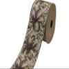 3.8 Yard Spool 2.7" Brown Pomegranate Flowers Embroidered Curtain Trim Jacquard Ribbon for Your Drapes Curtains Drapery Banding Trim Tape V4 217 view 1
