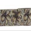 3.8 Yard Spool 2.7" Brown Pomegranate Flowers Embroidered Curtain Trim Jacquard Ribbon for Your Drapes Curtains Drapery Banding Trim Tape V4 217 view 4