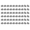 PATIKIL 10mm Black Metal Ribbon Ends Crimp Clamp, 500 Pcs, Jewelry Making Cord End Clamp, Modern, Unfinished view 1