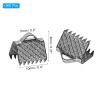 PATIKIL 10mm Black Metal Ribbon Ends Crimp Clamp, 500 Pcs, Jewelry Making Cord End Clamp, Modern, Unfinished view 2