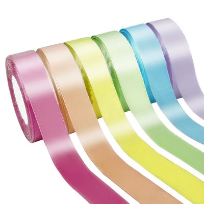 PURREITTI 150 Yards Macaron Satin Ribbon 1-1/2 Inch 6 Rolls Assortment Ribbons for Crafts Gift Wrapping Flower Bouquet Wedding Invitations Birthday Party Festival Decoration Hair Bows