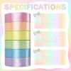 PURREITTI 150 Yards Macaron Satin Ribbon 1-1/2 Inch 6 Rolls Assortment Ribbons for Crafts Gift Wrapping Flower Bouquet Wedding Invitations Birthday Party Festival Decoration Hair Bows view 2