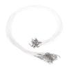 HARFINGTON 20Pcs Waxed Necklace Cord Bulk White 1.5mm Dia 24" Necklace String Rope with Chain Clasp for Pendants Bracelets Jewelry Making Supplies Accessories view 1