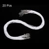 HARFINGTON 20Pcs Waxed Necklace Cord Bulk White 1.5mm Dia 24" Necklace String Rope with Chain Clasp for Pendants Bracelets Jewelry Making Supplies Accessories view 3