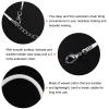 HARFINGTON 20Pcs Waxed Necklace Cord Bulk White 1.5mm Dia 24" Necklace String Rope with Chain Clasp for Pendants Bracelets Jewelry Making Supplies Accessories view 4