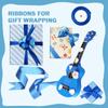 PURREITTI 150 Yards Blue Satin Ribbon 1 Inch 6 Rolls Assortment Ribbons for Crafts Gift Wrapping Flower Bouquet Wedding Invitations Birthday Party Festival Decoration Hair Bows view 3