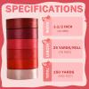 PURREITTI 150 Yards Red Satin Ribbon 1-1/2 Inch 6 Rolls Assortment Ribbons for Crafts Gift Wrapping Flower Bouquet Wedding Invitations Birthday Party Festival Decoration Hair Bows view 2