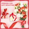 PURREITTI 150 Yards Red Satin Ribbon 1-1/2 Inch 6 Rolls Assortment Ribbons for Crafts Gift Wrapping Flower Bouquet Wedding Invitations Birthday Party Festival Decoration Hair Bows view 3