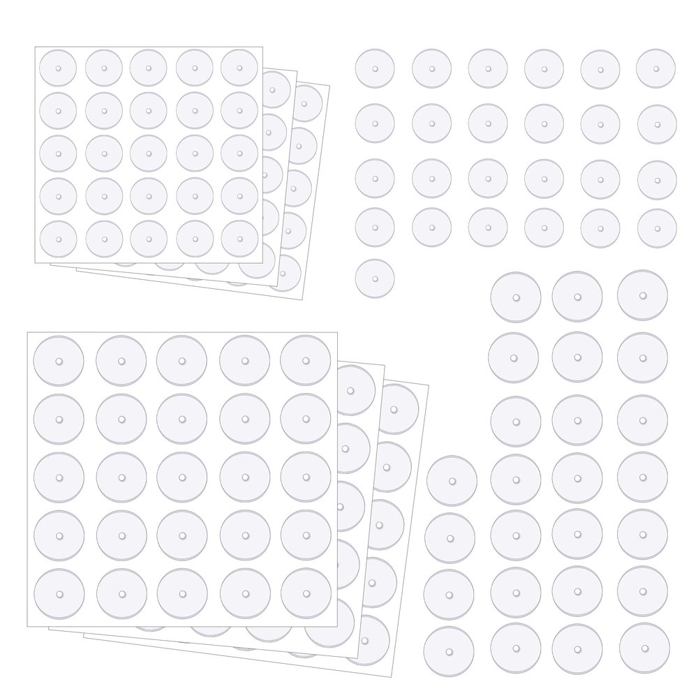 Earring Backs, Earring Backs for Droopy Ears, Plastic Earring Backs, 100pcs Clear Piercing Disc for Piercing Bump Treatment 5/7 mm, Piercing Kit, Silicone Earring Backs (50pcs 5mm+50pcs 7mm)