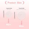 Earring Backs, Earring Backs for Droopy Ears, Plastic Earring Backs, 100pcs Clear Piercing Disc for Piercing Bump Treatment 5/7 mm, Piercing Kit, Silicone Earring Backs (50pcs 5mm+50pcs 7mm) view 2