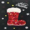 Wizardi Christmas Sock DIY Making Kit. Paper Quilling Christmas Set F07M3-6-Largestocking view 1