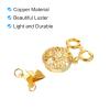 uxcell Layering Necklace Clasp Separator 4Pcs 2 Stands Slide Jewelry Lock Clasp Converter Connector for Layered Bracelet Necklace Making, Gold view 4
