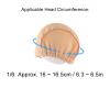 Doll Wig, Three Piece Inner Net Design, Mesh Fabric, Suitable for Ball Jointed Doll Wig Making with Various Head Circumferences (1/6 15.517.5cm Head Circumference) view 3