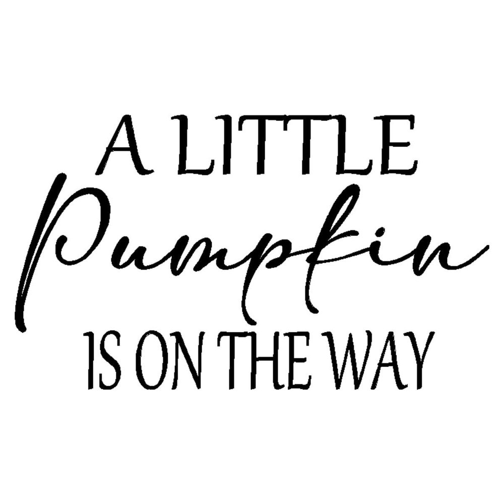 A Little Pumpkin Is On The Way for Baby Shower Vinyl Decal sign for balloon arch or backdrop, Halloween Theme, Fall Vibes Gender Reveal