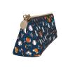 DRTGEDS Sports Baseball Game Classic Triangular Design Portable Leather Pencil Case With Large Storage Capacity Pencil Pouch view 3
