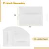 Set Vellum Inches 5 Paper, Translucent Jackets Invitations, Vellum Wedding Party 7 X 7 5 Birthday For For Folded Set, For Pre Jackets 5 Wraps Pack Waiting 100-Invitations view 3