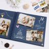 Scrapbook Album 12x12 Inches 100 Pages Hardcover Kraft Paper Photo Album Scrap Book Memory Book Blank DIY Scrapbook Albums for Boyfriend Wedding Baby Travel Anniversary Family, Blue view 2