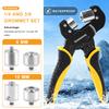 Knoweasy Grommet Tool Set: 3/8 Inch Handheld Grommet Plier with Interchangeable 1/4 Inch Die, 10mm and 6mm Punch Eyelet Tool for Fabric, Tarps, and Leather view 2
