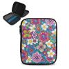 Vanideaoty Boho Floral Crochet Hook Case with Web Pockets Knitting Needle Organizer - Portable Crochet & Knitting Storage for Hooks, Needles & Supplies view 1