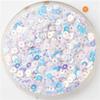 10g(3000pcs) Size 3mm Sequin Flat Round Loose Sequins Paillette for Sewing Wedding Craft, Patches Material(Beige) view 4