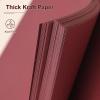 Scrapbook Album 10x10 Inches 100 Pages Hardcover Kraft Paper Photo Album Scrap Book Memory Book Blank DIY Scrapbook Albums for Boyfriend Wedding Baby Travel Anniversary Family, Red view 4