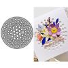 DzIxY Circular Dot Background Board Metal Cutting Dies for Card Making Kit Embossing Paper Die Cuts Set Scrapbook Stencils Supplies Machine Templates view 1
