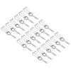 PATIKIL 17x4mm Screw Eye Pins Peg Bail, 20Pcs Small Stainless Steel Cup Pear Eyelet Screw Eye Pins for Jewelry Making Earring DIY Beads Craft, Silver view 1