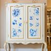 Peacoblue Rub on Transfer Decals for Furniture Crafts Decor 6"x12", 3Pcs Blue Flowers Waterproof UV DTF Transfer Decals Sticker for Dresser Lingerie Chests Drawer Glass Porcelain Wood Plastic view 4