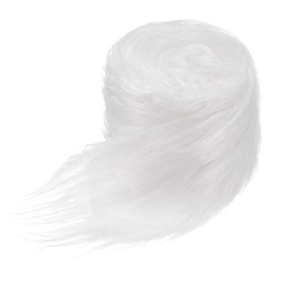 M METERXITY Faux Fur Fabric Precut Strips, 59x4 Inch Plush Faux Fur Fabric Square Fluffy Fuzzy Craft Fur for DIY Crafts/Christmas/Halloween Gnome Beard/Cosplay [White]