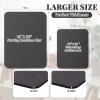 2 Pcs Sewing Machine Muffling Mat Pedal Sewing Mat Reduce Vibrations Noise No Slip Machine Accessories for Quilting(15" X 20" and 11" X 14",Black) view 2